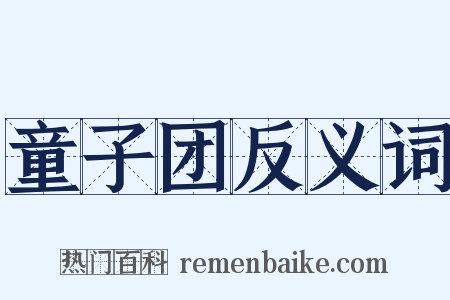 童子团反义词是什么意思的图片